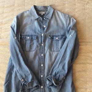 J Crew chambray denim shirt size 6